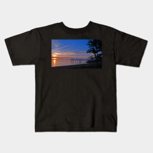 The Strand Jetty Sunrise Kids T-Shirt